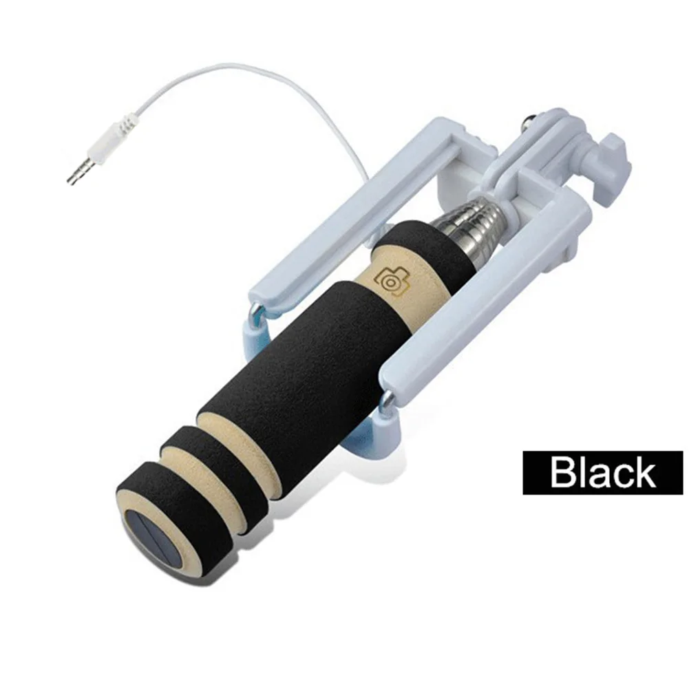 

Handheld Luxury mini Selfie Stick Monopod for Iphone Android IOS Wired Palo Selfie Groove Camera Para
