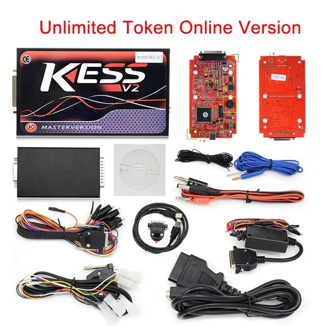 Без маркеров KESS V2 V5.017 мастер версия ЭКЮ чип Тюнинг KESS 2 5.017 используется для автомобиля онлайн грузовик DHL - Цвет: Серый