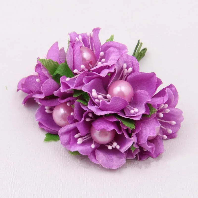 

3.5CM Head,60PCS Fake silk cherry blossom Small rose bouquet artificielle,Wedding Decoration Supplies,Flower Garland,Boutonniere