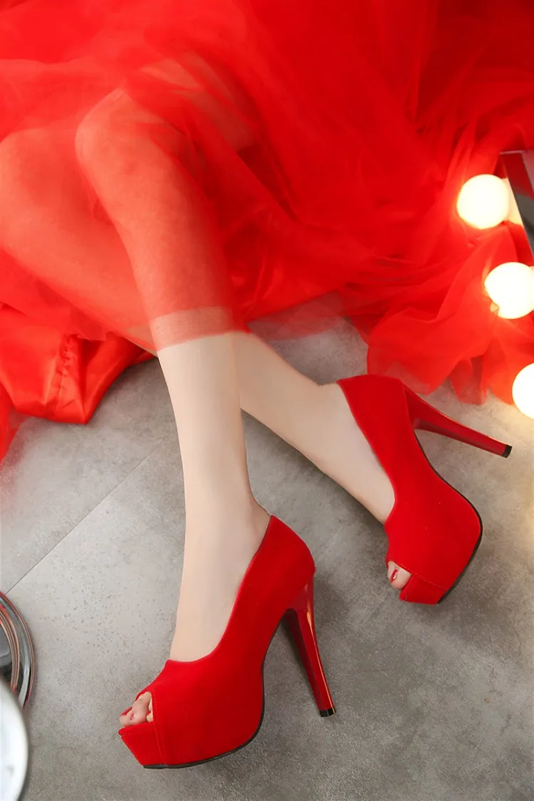 Большие размеры 34-45; Новинка года; женские туфли-лодочки; пикантная обувь на высоком каблуке; женские Вечерние и дизайнерские свадебные туфли; Босоножки с открытым носком; T8745