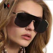 Шауна негабаритный Женщин Половина рамки солнцезащитные очки мода мужчин градиент очки оттенков