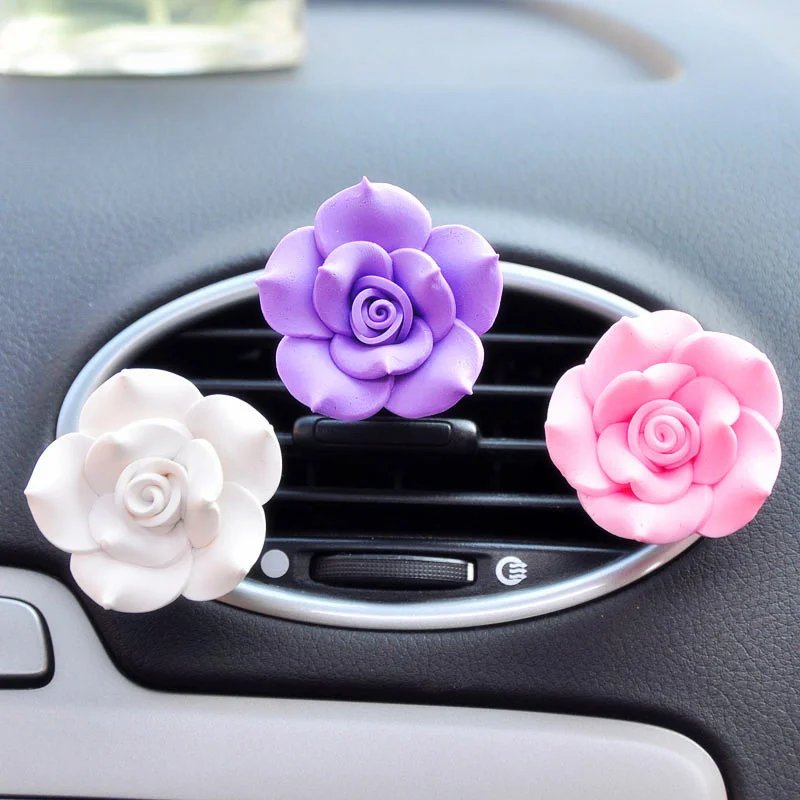 Flower Car Air Freshener Cute Car Styling Car Perfume Gifts For Girls