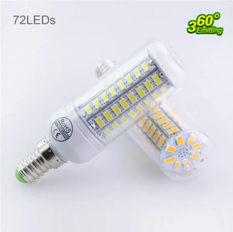 1 шт. Светодиодная лампа E27 E14 7 Вт 12 15 18 20 25 SMD5730 кукуруза 220 В Бесплатная доставка|led