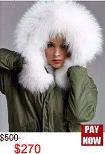 Зимние для женщин жакет из меха длинные волосы натуральным лисьим Мех животных куртка длинное пальто большой енот капюшон парка