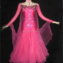 Индивидуальные большие скидки современный Вальс Танго Костюмы для бальных танцев платье для танцев, гладкой Костюмы для бальных танцев платье, Стандартный Костюмы для бальных танцев платье Обувь для девочек b-0012