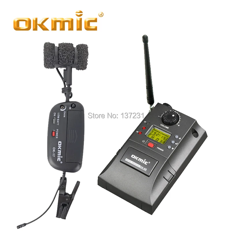 OKMIC OK 8R/ok 17 Профессиональный UHF PLL Инструмент Беспроводная система микрофон для