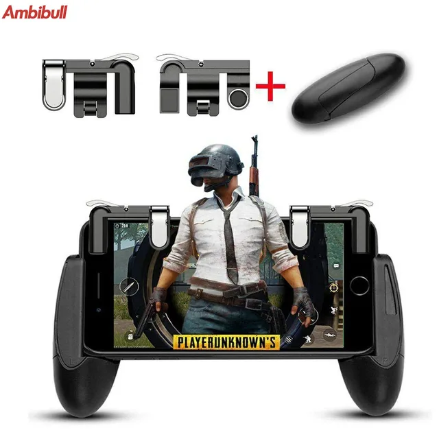 Us 6 69 Ambibull Mobile Phone Game Controller Aim Trigger Buttons And Game Grip Joystick For Pubg Fortnite Knives Survival Rule In Mobile Phone - 