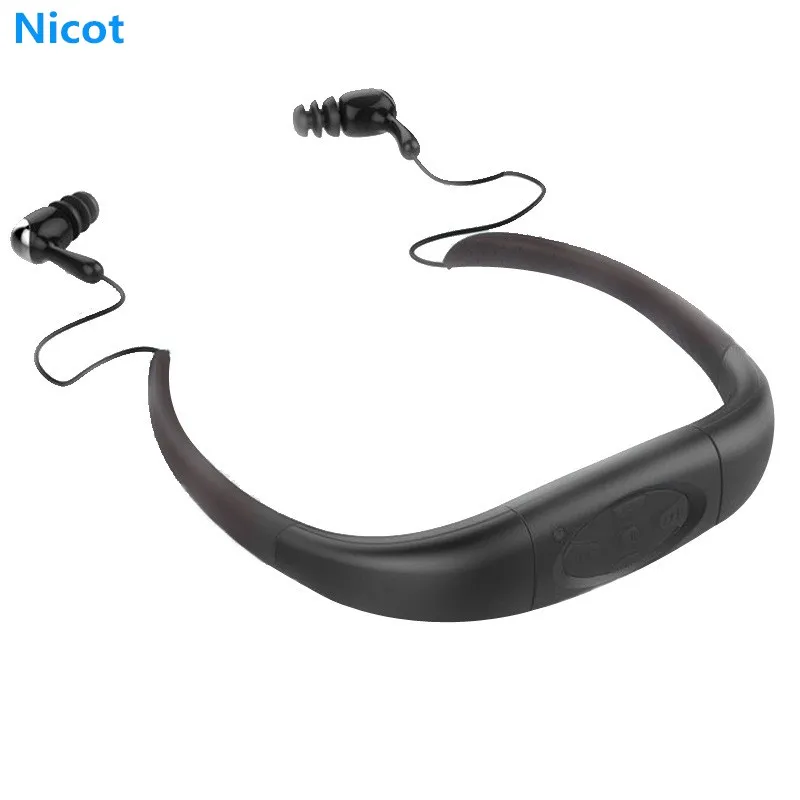 

NICOT Sport Swim MP3 IPX8 4GB 8GB Music MP3 Player with Radio FM for Water Resistant Swimming Diving Surfing