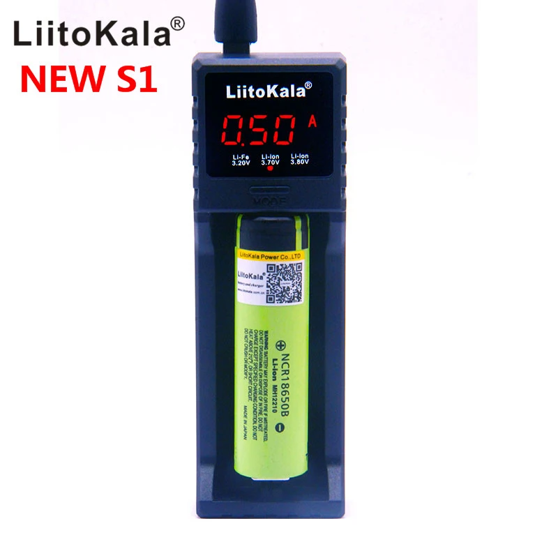 Liitokala lii-S1 18650 зарядное устройство для 26650 16340 rcr123 14500 LiFePO4 1,2 в NI MH ni CD rechareable Интеллектуальная батарея C