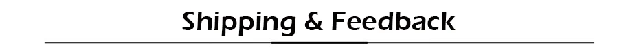 shipping feedback