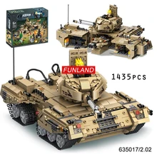 Современной военной batisbricks ww2 антитеррористическое джунгли штурмовой танк командный центр 2in1 блок мировой войны армии minifigs Кирпичи Игрушки