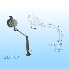 Высокое качество 12 Вт 24 в водонепроницаемый светодиодный длинный ручной складной рабочий светильник/машинные рабочие огни/освещение/лампа для оборудования заказ партии
