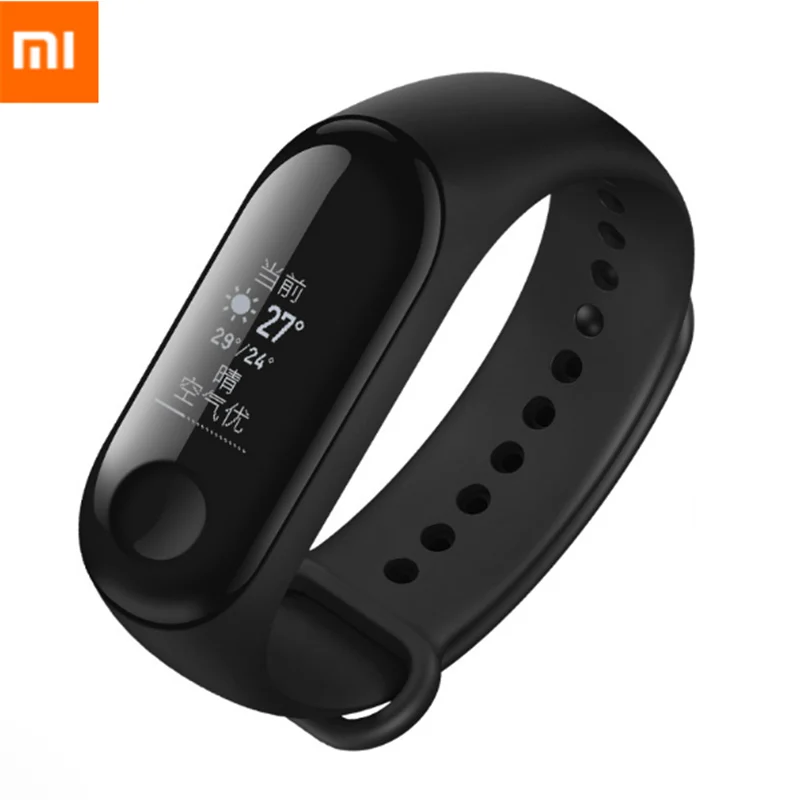 

Original 50M Waterproof Mi Band 3 Miband 3 Instant Message Caller ID Touch Screen Weather Forecast Heart Rate Monitor Smartwatch