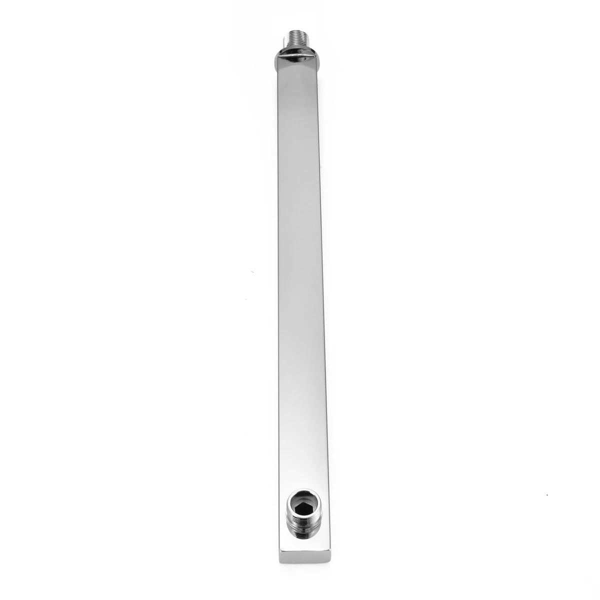 Mayitr 16 Inch Square Chrome Wall Mounted Shower Extension Arm Home Bathroom Fixtures Shower Arms