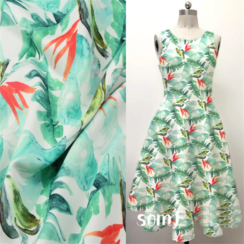 

2018 Real Promotion Manufacture Polyester Spandex Geometry Printed Thin Neoprene Fabric