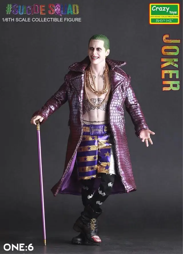

Crazy Toys 1:6 DC Suicide Squad Joker with Cloth Action Figure PVC Doll Anime Collectible Model Toys