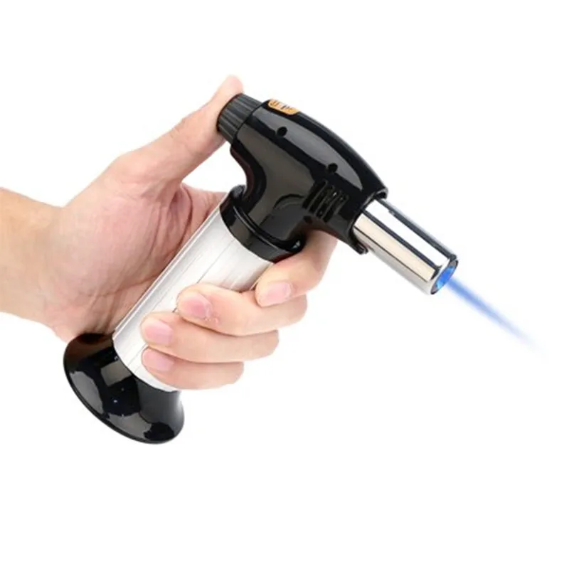 

Kitchen Blow Torch Lighter Refillable Adjustable Flame Torch Lighter with Safety Lock for DIY Pastries Chef Cooking Torch