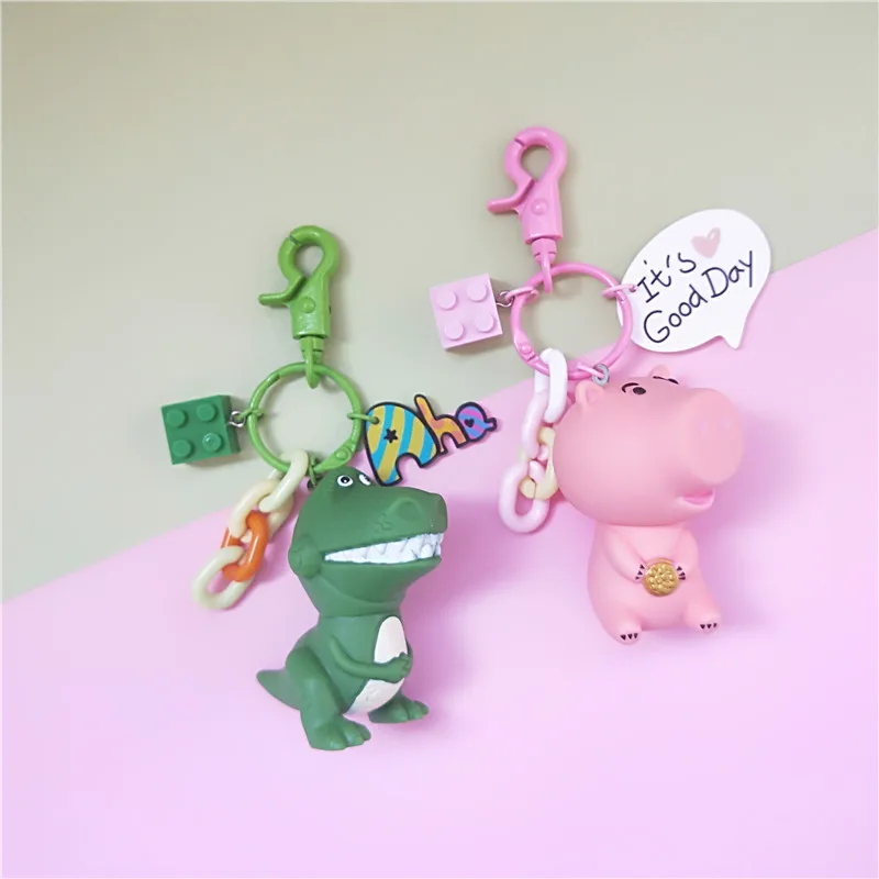 

Dinosaur Key Chain Cute Dinosaur Keychain Key Ring Fashion Men Or Girls Keychain Cartoon Key Chain Creative Car Bag Phone Key