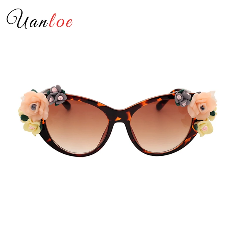 2019 Модные солнцезащитные очки с цветами разработанные для женщин женская модная