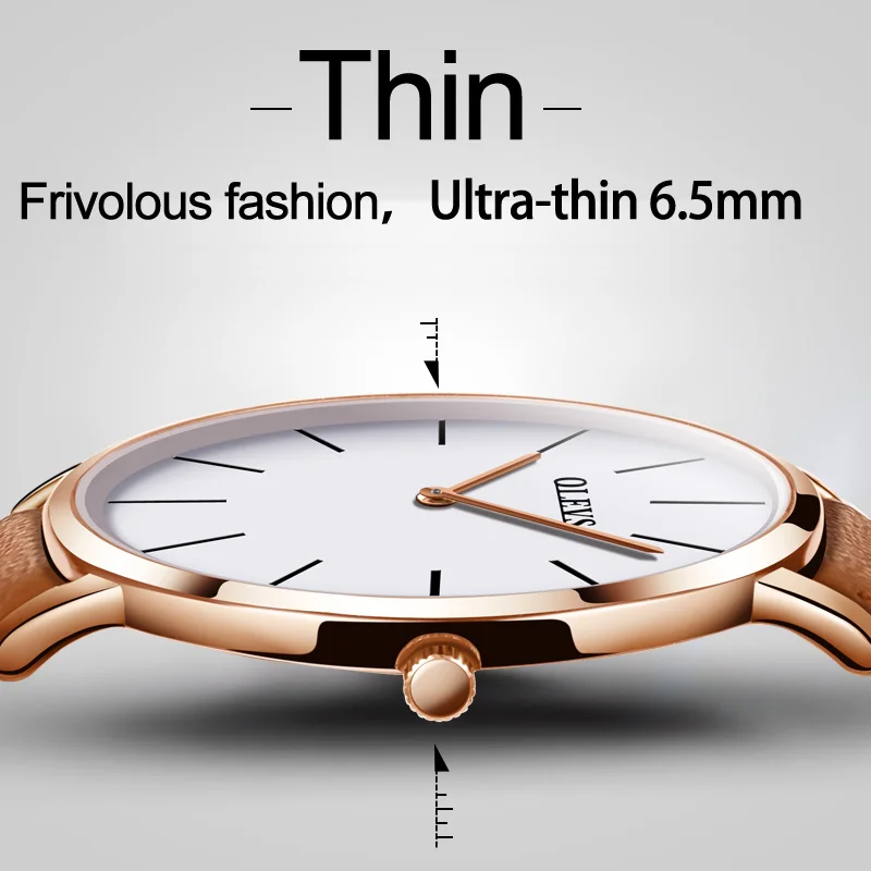 

Mens Watches Top Brand Luxury OLEVS Fashion Waterproof Leather Sport Wristwatch Simple Quartz Swim Man Watch relogio masculino