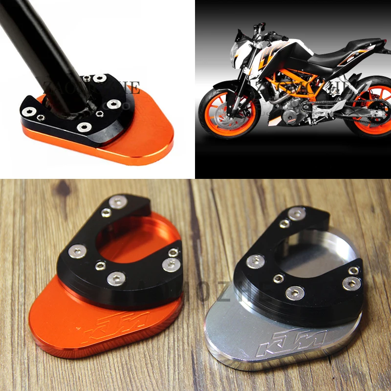 Motorcycle Aluminum Foot Side Stand Enlarger extension kickstand plate