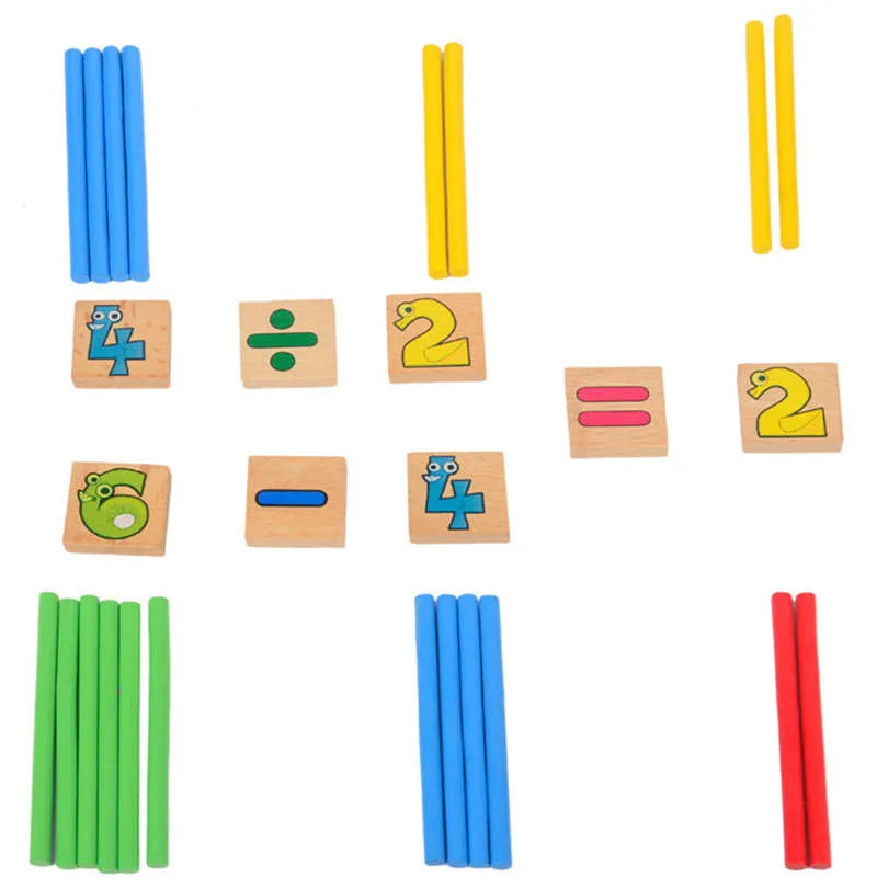 Монтессори Раннее детство Математика детский сад СПИД, просветление деревянная игрушечная палочка учебные пособия по математике