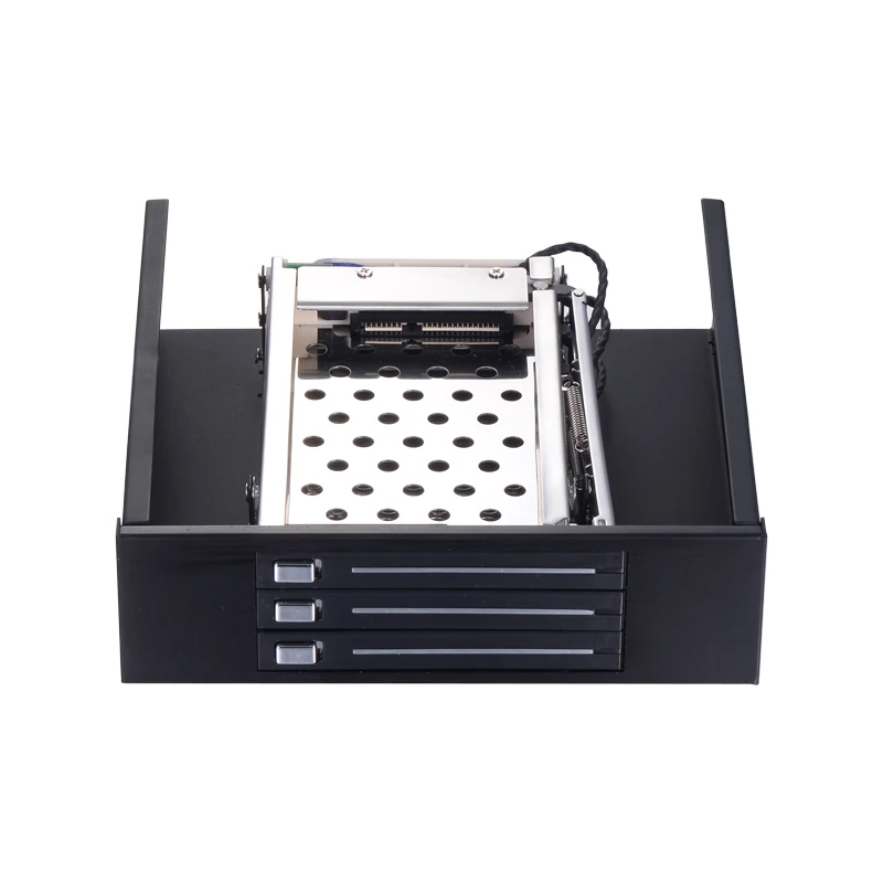 ST5534 Optical drive bay 3*2.5in hard drive caddy to 5.25in PC bay SATA