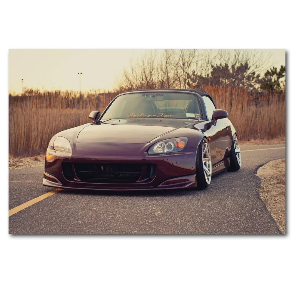 

Honda s2000 sport cars roadster Super Car Vehicle Wall Art Posters Canvas Art Prints Art Paintings For Living Room Decor