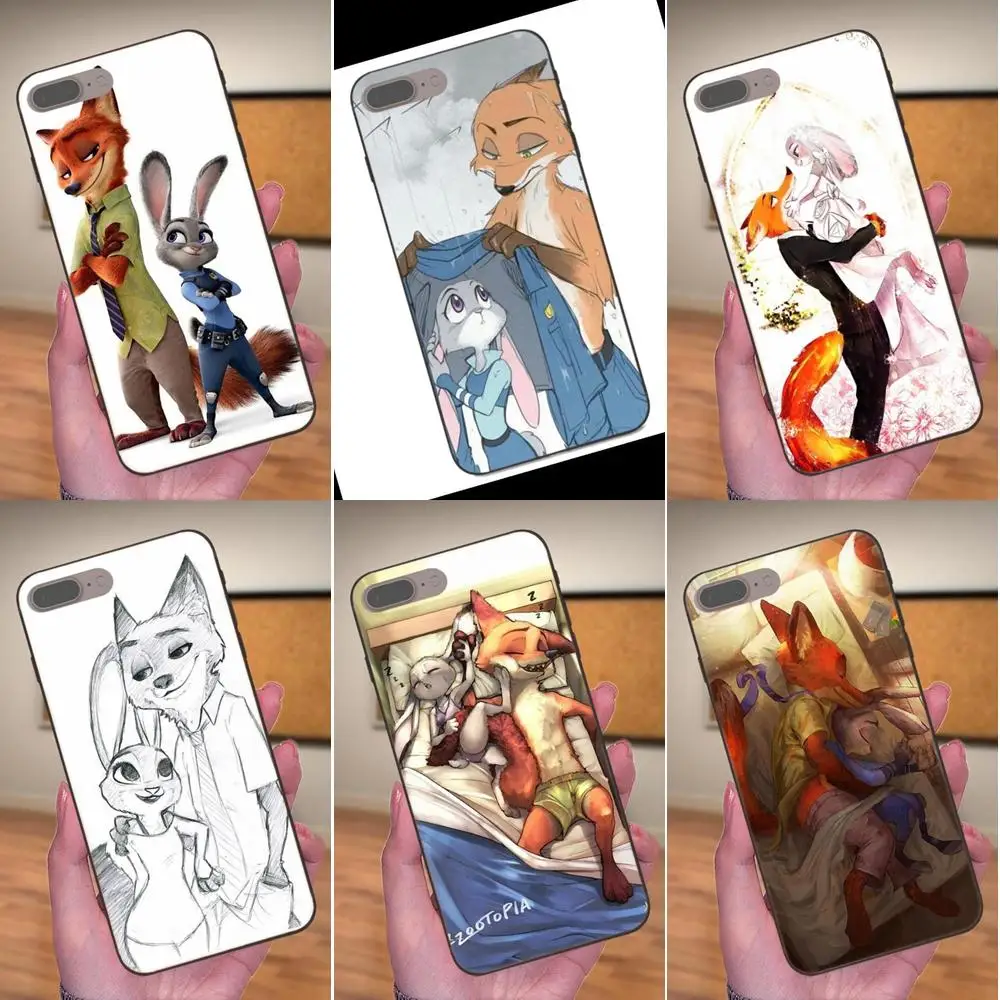 Мягкий чехол для телефона Xiaomi Mi Mix Max Note 2 2S 3 5X 6 6X 8 9 SE A1 A2 Lite Play Pro F1 Nick Wilde And Judy Hopps