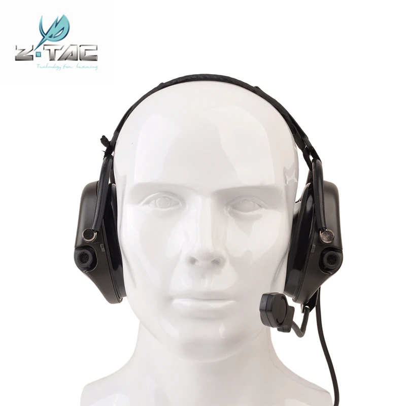 Fones de Ouvido Fone de Ouvido da Aviação Tactical Liberator Neckband Headset Ztac Militar Airsoft Softair Z039 z Tci ii 8 Fones de Ouvido tático & Acessórios