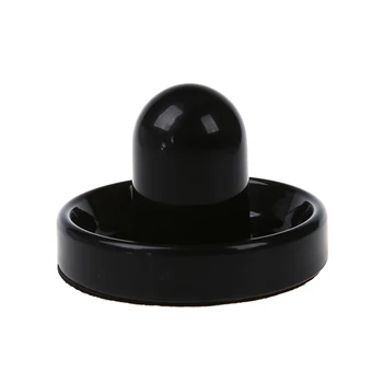 

96mm Air Hockey Table Felt Pusher Mallet Goalies with 1pc 63mm Puck Black