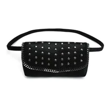 Новое поступление Improt ПВХ Женская поясная сумка со звездами декоративный модный пояс кошелек для леди высокое качество поясная сумка золотой и черный