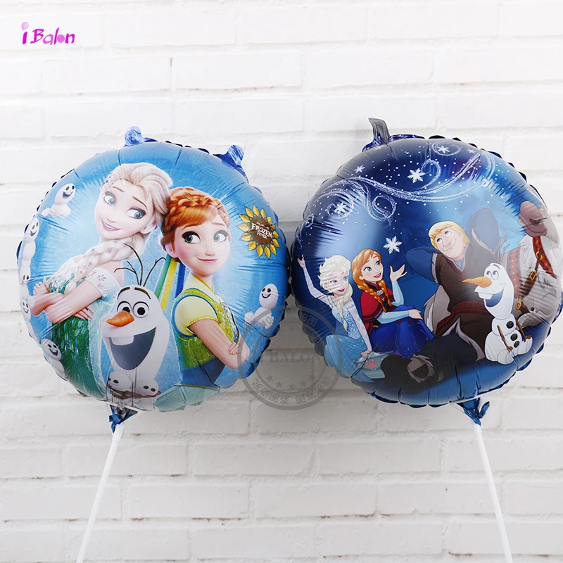 18 дюймов для маленьких девочек принцесса фольгированные шары Эльза воздушный шар Globos 30 шт. С Днем Рождения вечерние украшения детские подарки игрушки