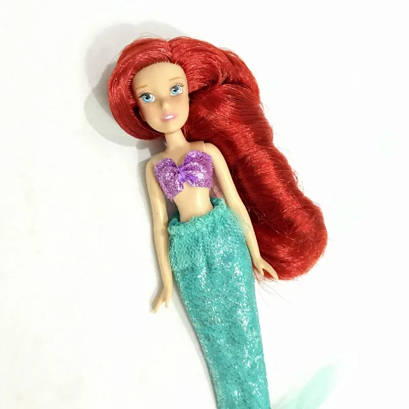 

mermaid Tangled longhair princess Tangled little princess small dollgirl Doll House Children Gifts cute girl straight red hair