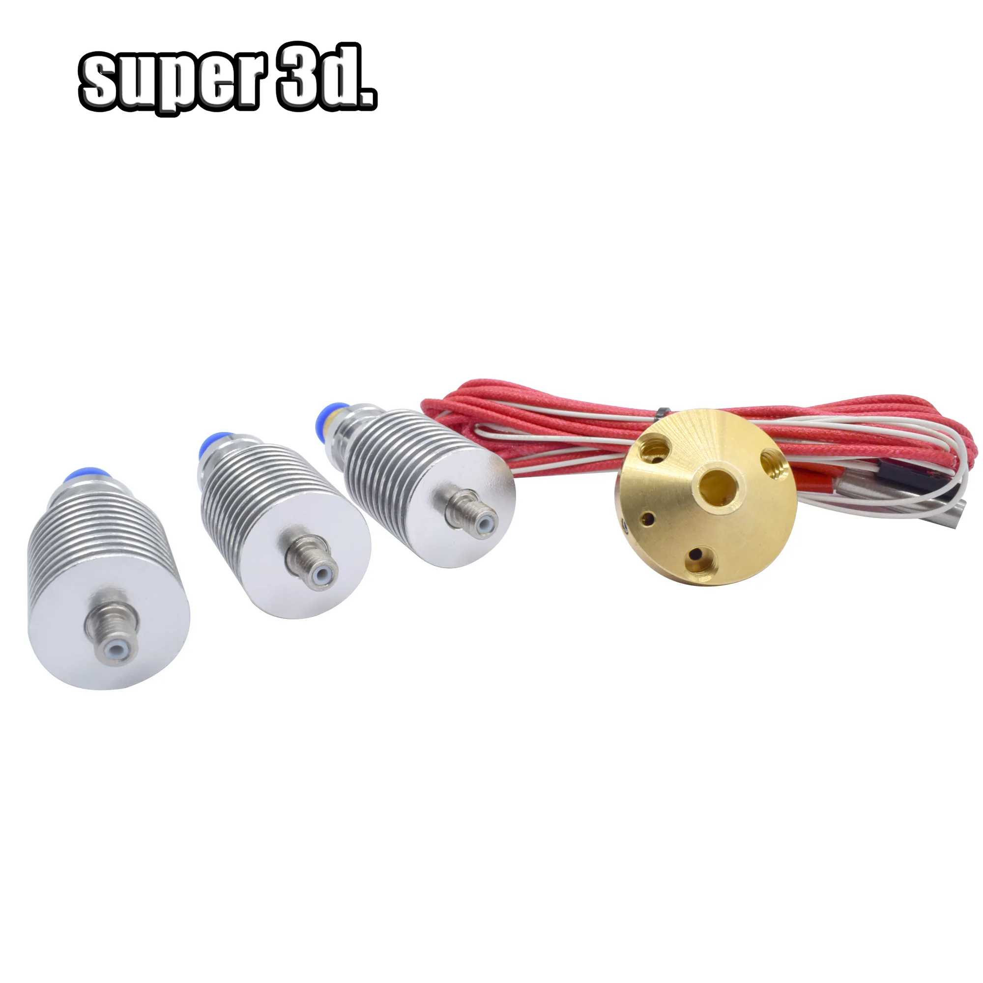 3 в 1 комплект для Hotend V6 Bowden с J head без вентилятора латунный Алмазный сопло 0 4 мм 75