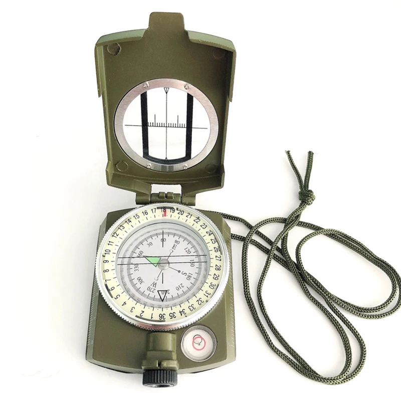 

Outdoor Military Luminous Compass Multifunctional Camping Hiking Waterproof Geological Compass Pocket Survival Navigator Compass