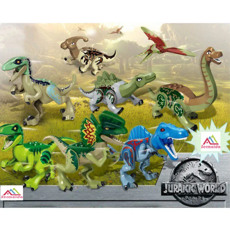 

YG77043 80pcs/lot Building Block bricks Dinosaur pterosaur Indomirus T-Rex Triceratops Brick 80pcs/lot baby toys children gift