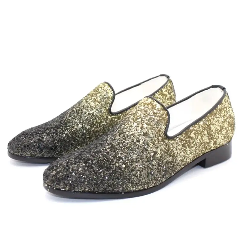 Mocassins Chaussures Conduite Robe Rond Or Hommes argent rouge Paillettes Zapatillas Cuir Loubuten En Glitter Bout Casual Appartements Low Superstar Top Xa7RnqwB