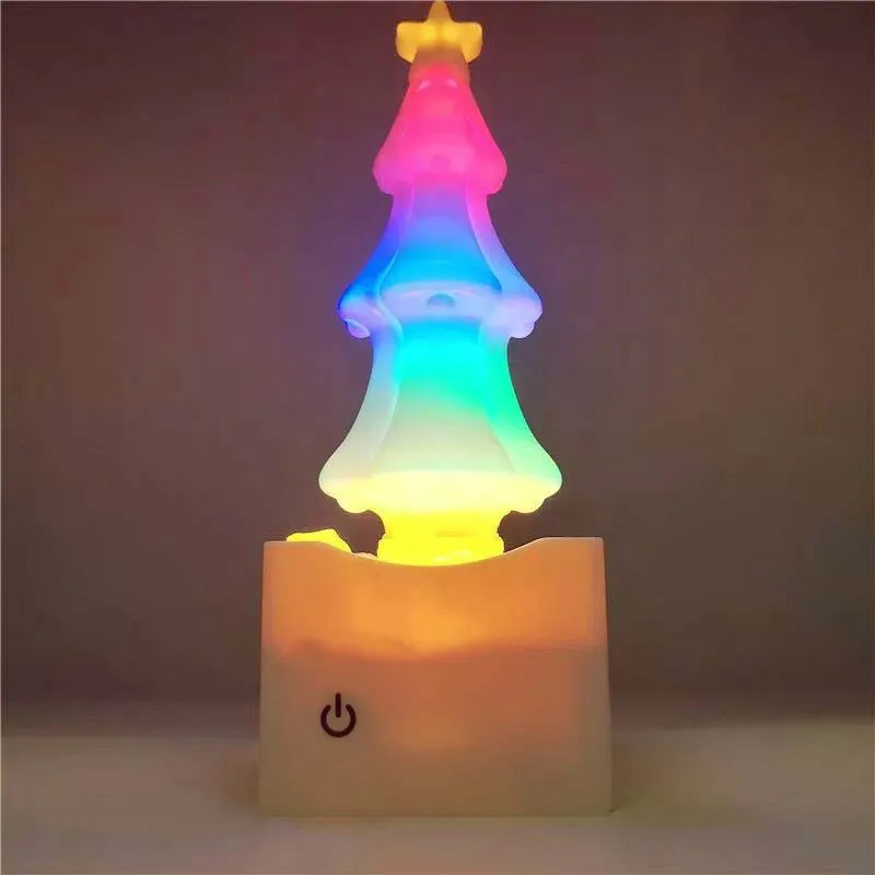 Цветной СВЕТОДИОДНЫЙ ночник Рождественская елка Lampara USB настольная лампа для