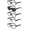 Henotin Reading Glasses men and women Retro  Spring Hinge rectangular frames Quality eyeglasses include sun readers 6