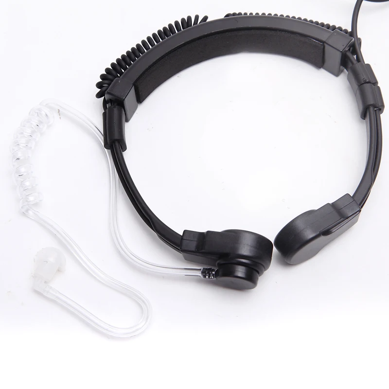 Laryngophone для baofeng 2 контактный горло микрофон гарнитура функция PTT Motorola радио иди и