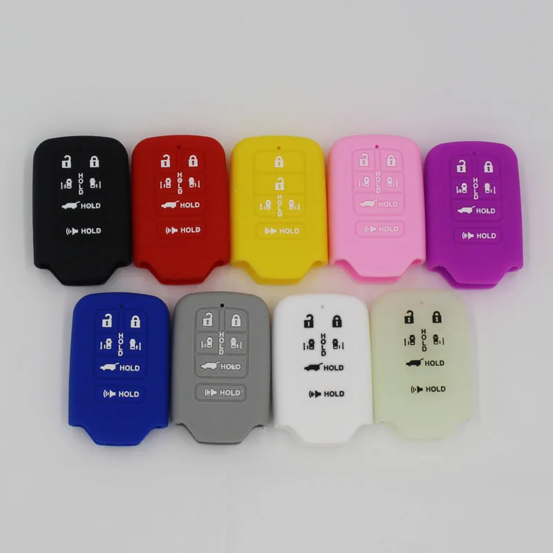 

ZAD 6 7 BUTTON silicone key cover set shell bag case for HONDA Odyssey Freed Elysion MPV key cover