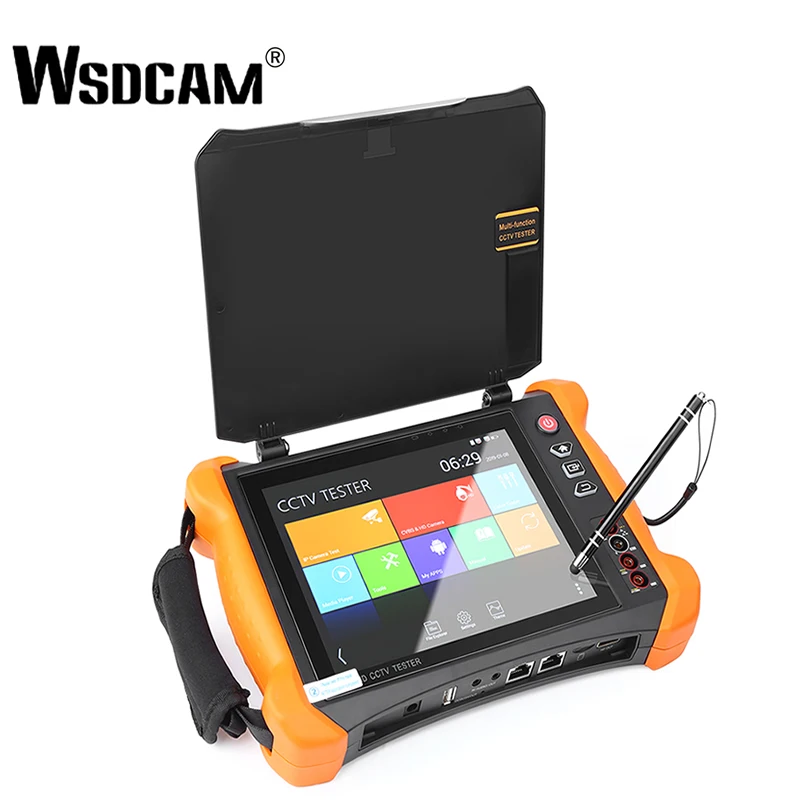  8 Inch IP Camera Tester Security CCTV Tester Monitor with SDI/TVI/AHD/CVI/Multimeter/TDR/OPM/VFL/PO - 32317139447