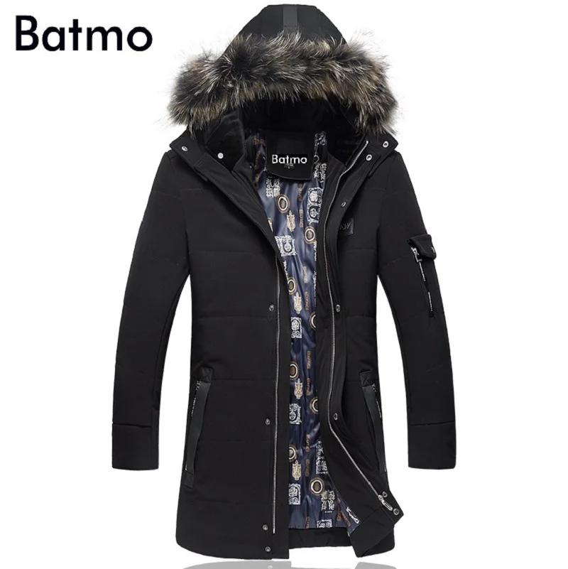 2017 new winter keep warm White duck down black Hat Detachable long jacket men,L,XL,2XL,3XL,4XL,5XL,6XL black winter coat men