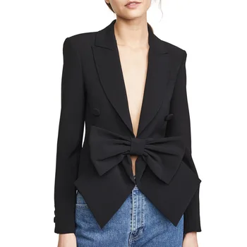 

TOP QUALITY New Fashion 2020 Designer Blazer Jacket Women's Bow Blazer