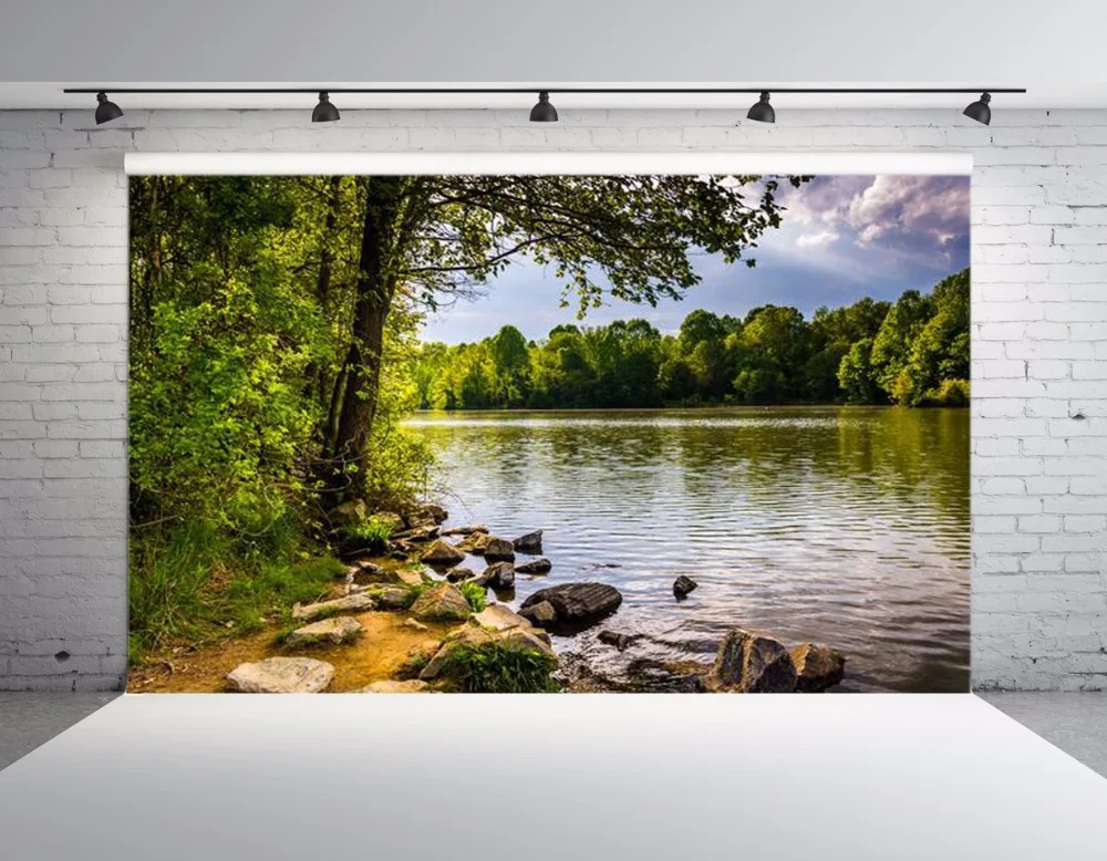 

SHANNY 3*2M Vinyl Custom Lake Theme Photography Backdrops Prop Digital Background THL-1257
