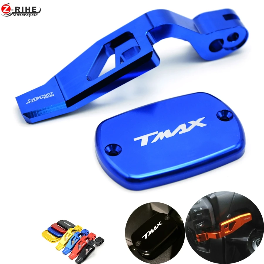 

CNC Motorbike Parking Hand Brake Lever & Fluid Reservoir Cover Cap For Yamaha T-MAX500 2008 2009 2010 2011 T-MAX530 2012 2013 14