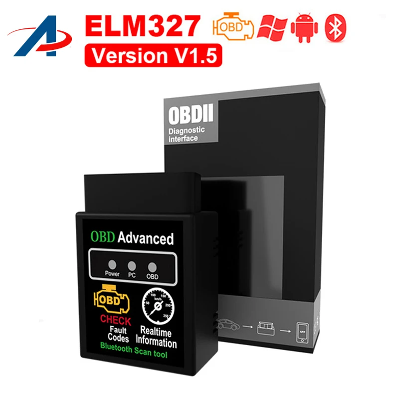 ELM 327 в 1,5 wifi ELM327 Bluetooth HHOBD2 v1.5 Android автомобильный сканер OBD 2 автоматический диагностический инструмент OBDII сканер