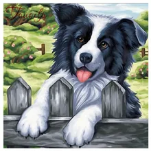 5d полное квадратное сверло на заказ изображение собаки из страз рождественские открытки kerstkaart elvis Хэллоуин украшение картина поезд подарки для детей