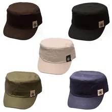 Новая мода унисекс крыша плоская кепка военный тренировочный студенческий патруль ткань Шляпа Бейсбольная полевая шляпа Повседневная шляпа от солнца